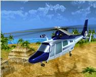 Helicopter rescue flying simulator 3D szimulator HTML5 jtk