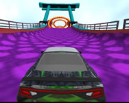 Mega ramp car racing stunts GT 3D szimulator HTML5 jtk