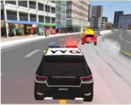 Police car chase szimulator HTML5 játék