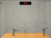 Stick figure badminton szimulator jtkok